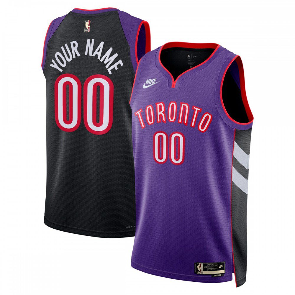 Toronto Raptors Unisex Adult Swingman Custom Jersey - Classic Edition - Purple-Pro Kit Vault | Brand New 26/27 Sports Jerseys